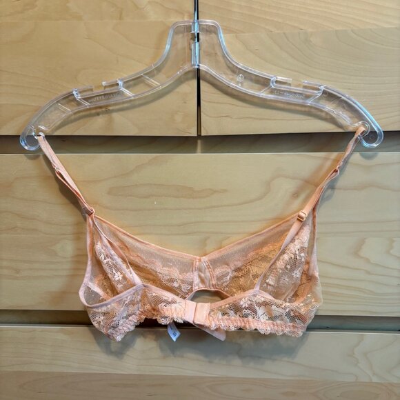 GapBody Love Peach Lace Bralette, Size: Small - Picture 2 of 3